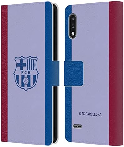 Kafa Durumda Tasarımlar Resmen Lisanslı FC Barcelona Ev 2021/22 Crest KİTİ Deri Kitap Cüzdan Kılıf Kapak LG K22 ile Uyumlu