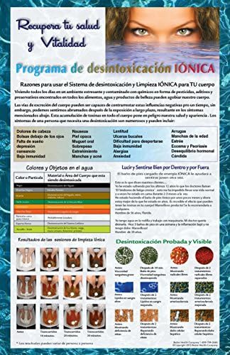Cartel promocional de Desintoxicación Iónica Baño de Pies Iónico Spa Chi Limpieza. İspanyolca Detoks Ayak Banyosu Posteri